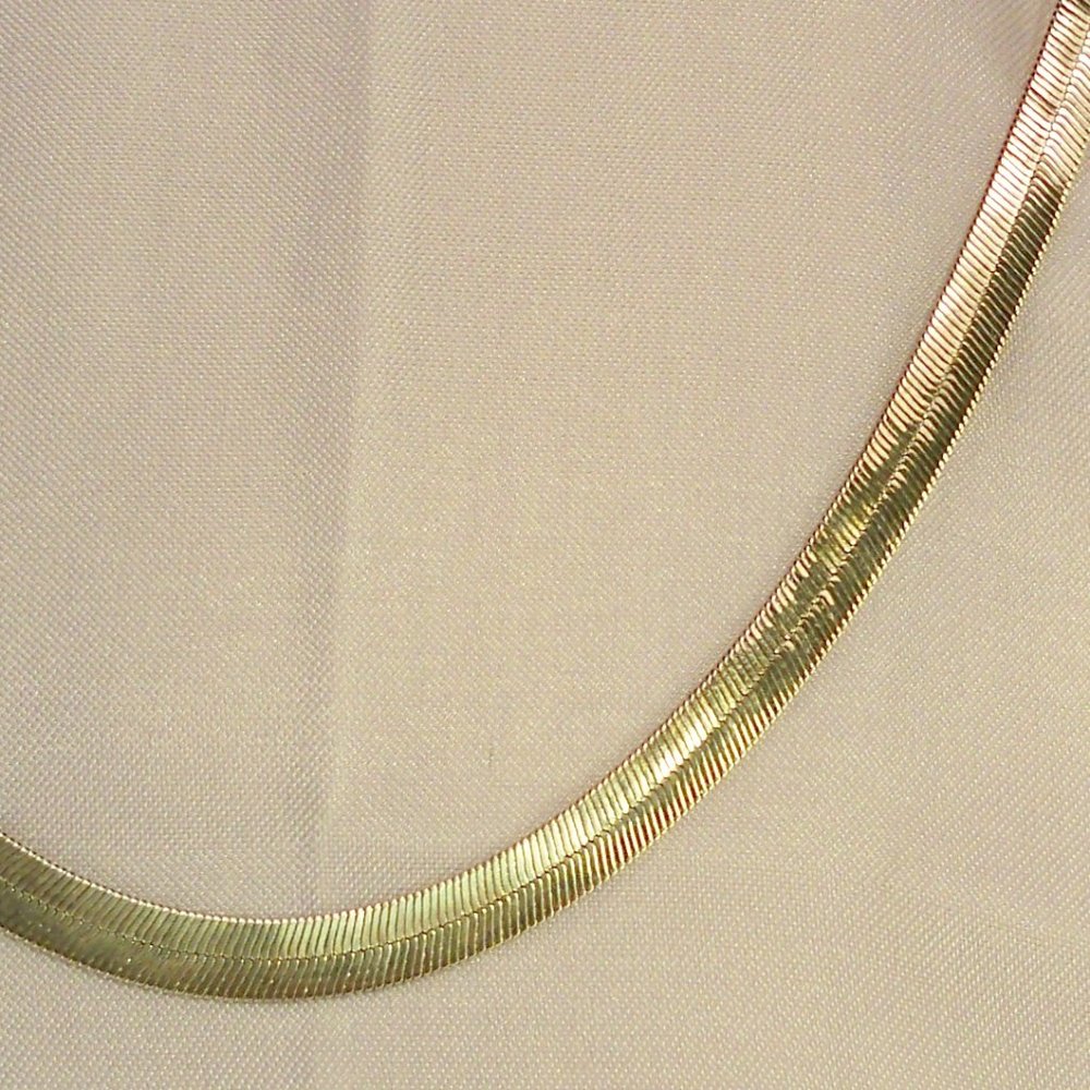 New HERRINGBONE 18" Chain Silver Plated Designer Necklace